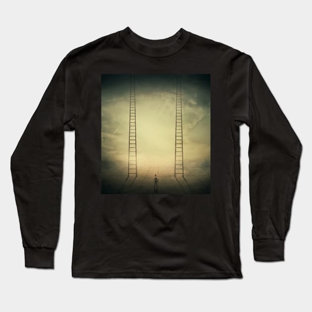 Different life opportunities Long Sleeve T-Shirt by psychoshadow